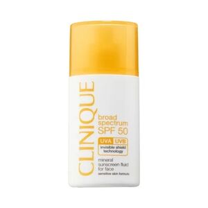 Clinique SPF 50 Mineral Sunscreen Full Size 1 fl oz/30ml NIB 100% Fragrance Free